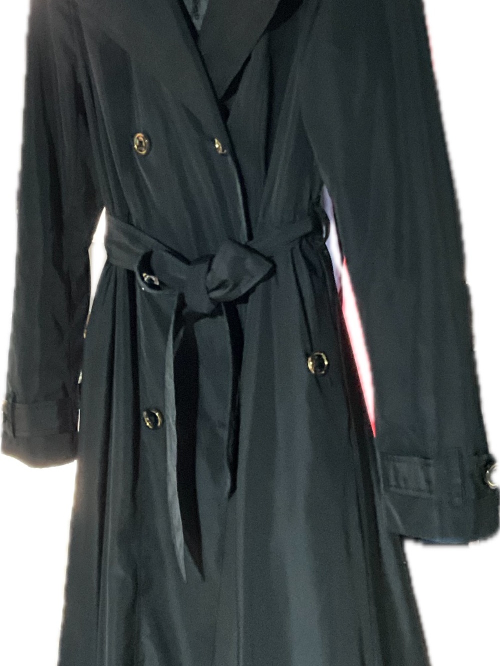 Karl Lagerfeld Classy Black Trench Coat